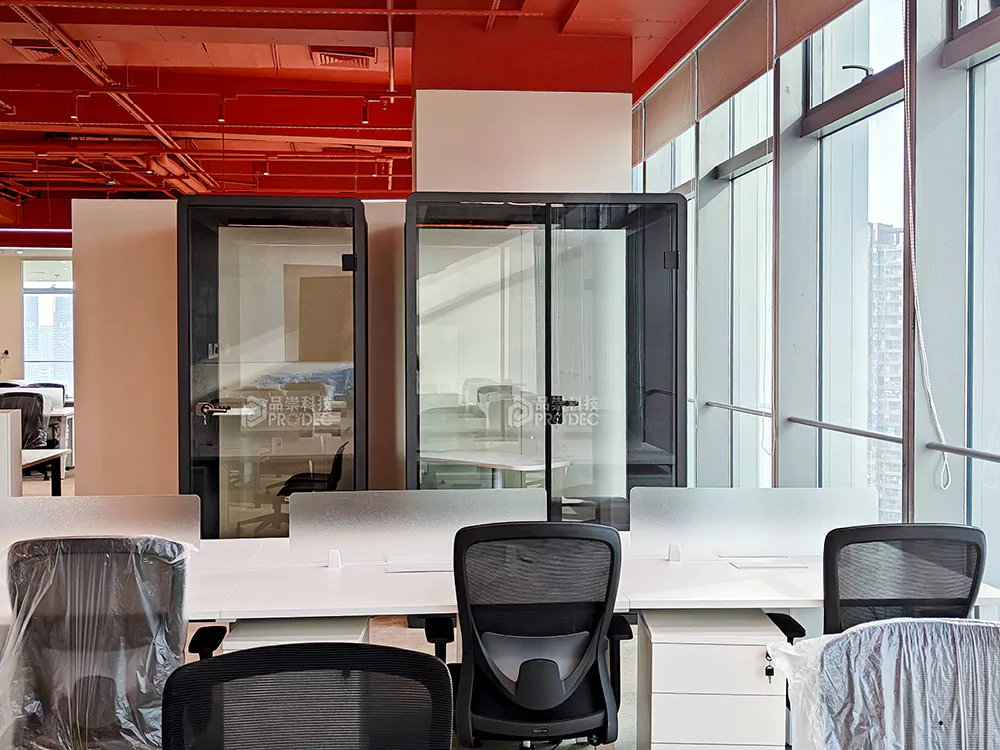 soundproof booth for controlled auditory environments